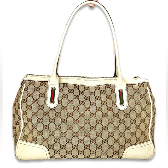GUCCI Medium GG Canvas Prince Tote Preloved - Picture 2 of 15